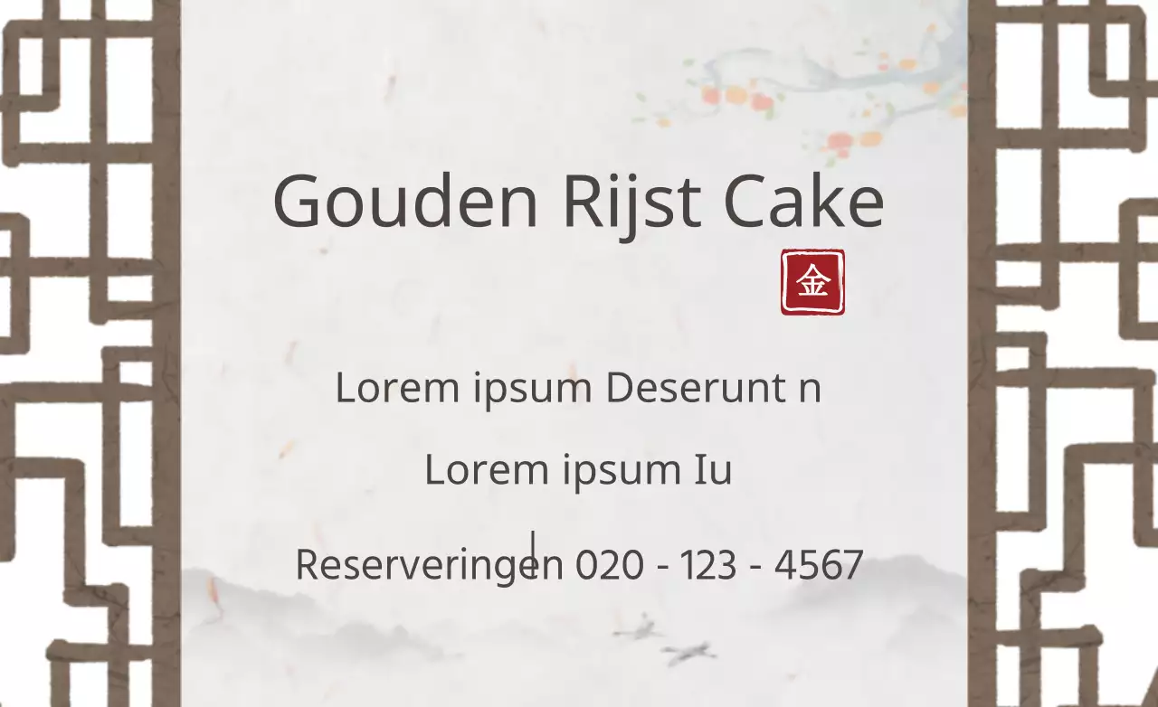 Gouden Rijst Cake