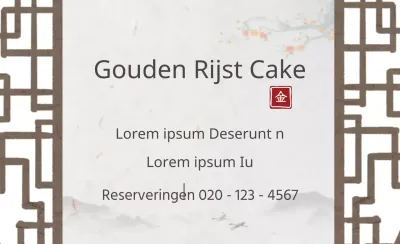 Gouden Rijst Cake