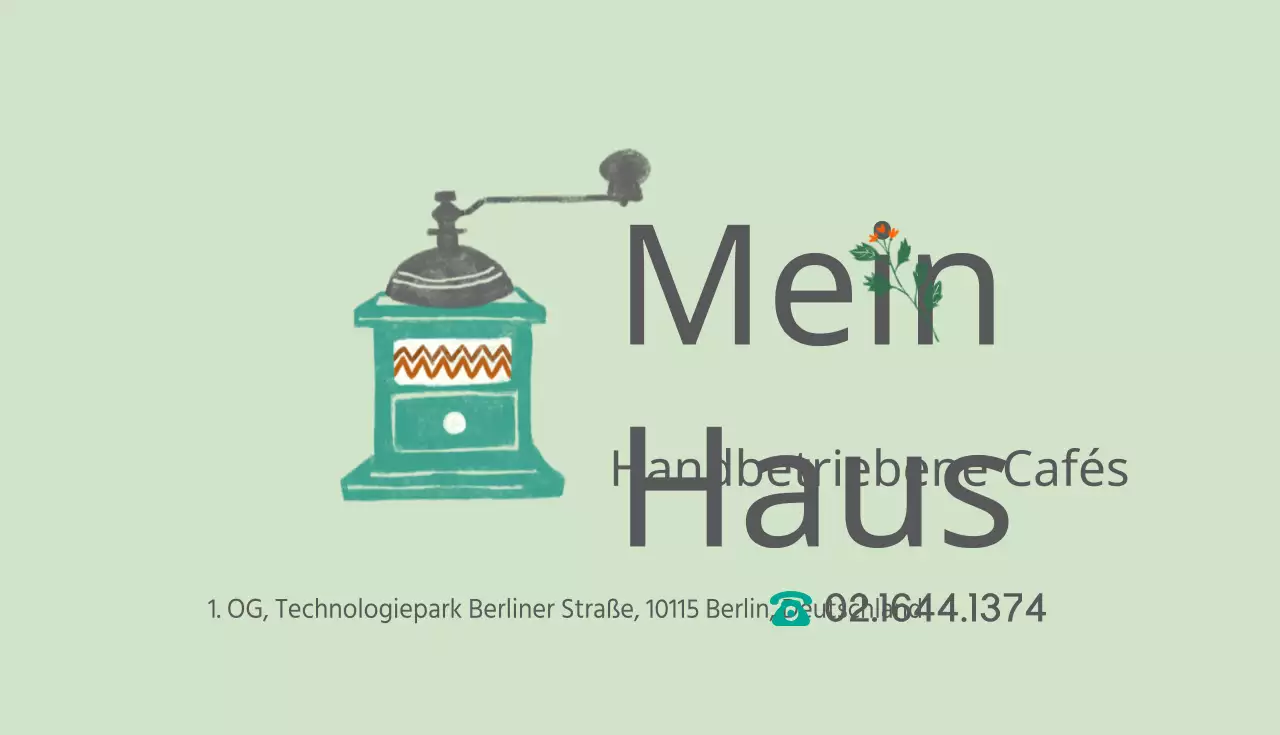Cafe-Visitenkarten