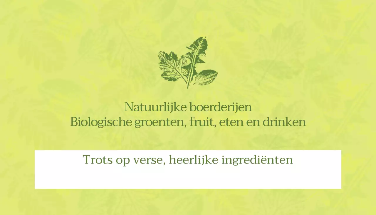 Natuurlijke boerderijen