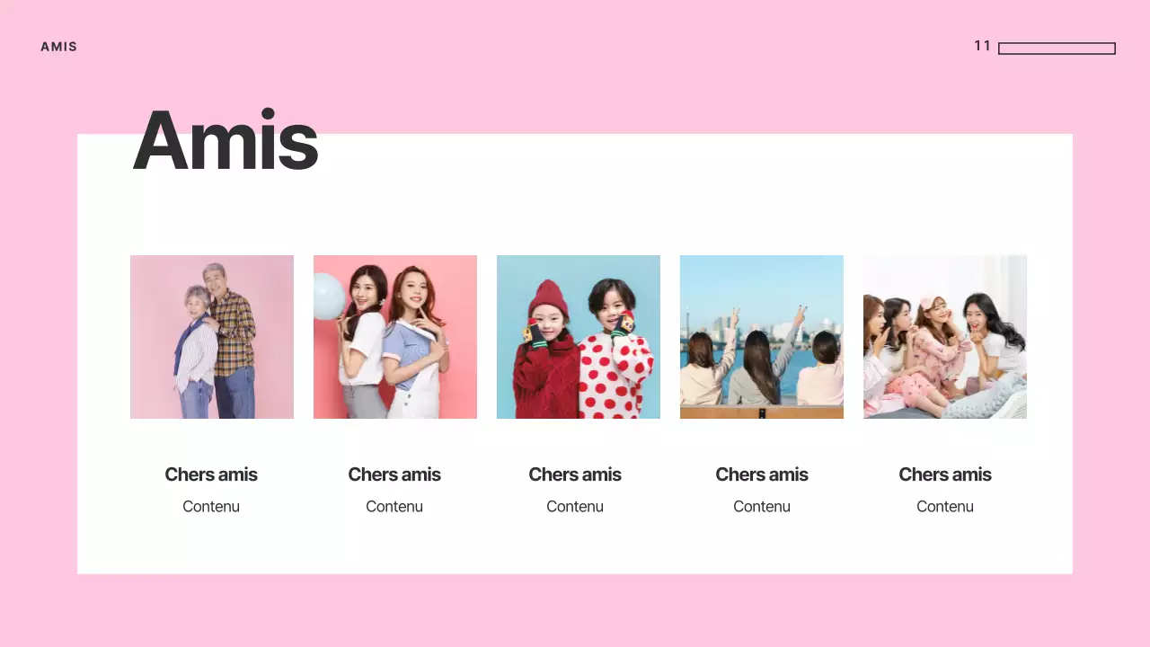 Des présentations uniques