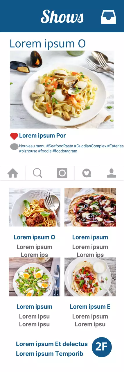 Menu Instagram