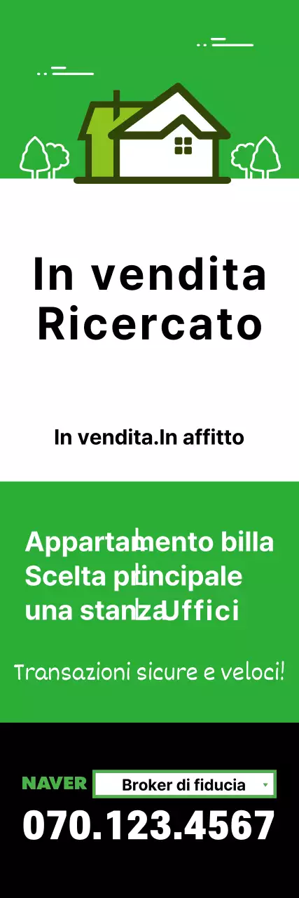 Agente immobiliare verde cercasi