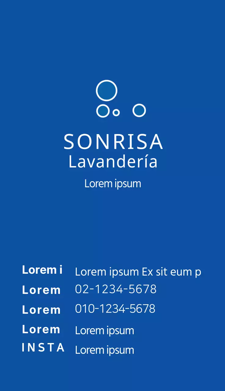 Tarjetas de visita para tintorerías