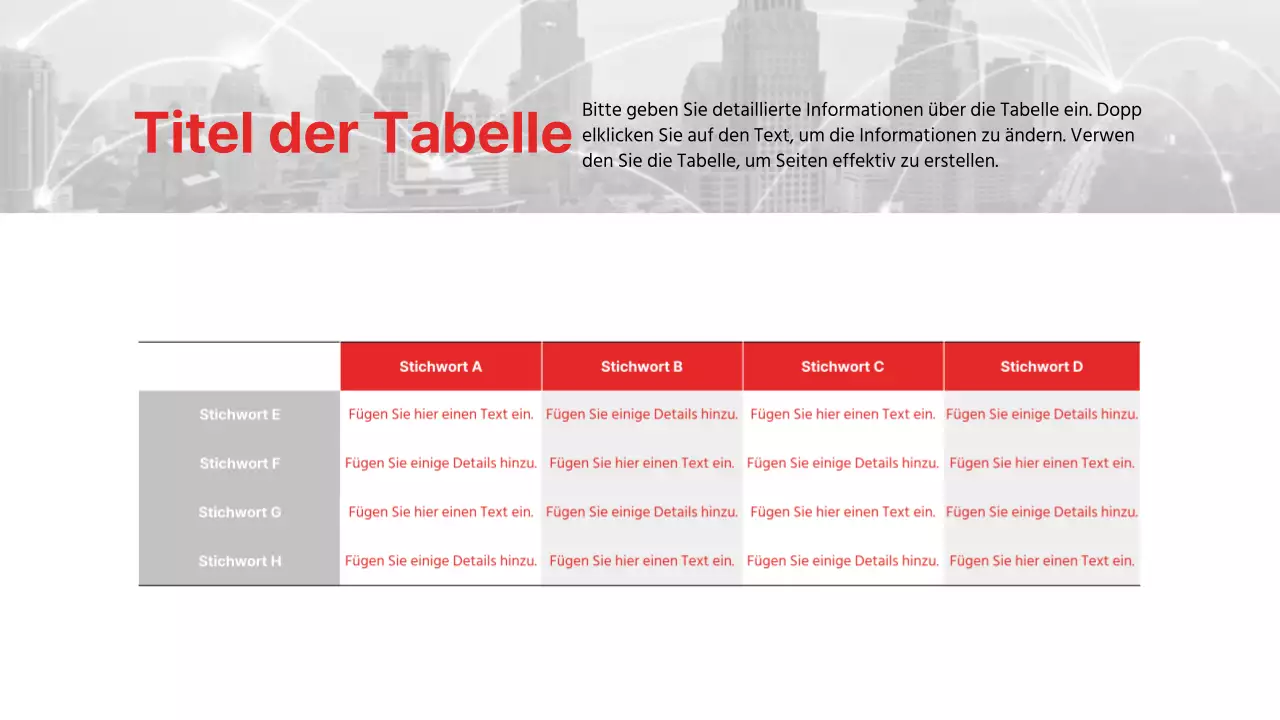 Präsentation für Geschäftsberichte