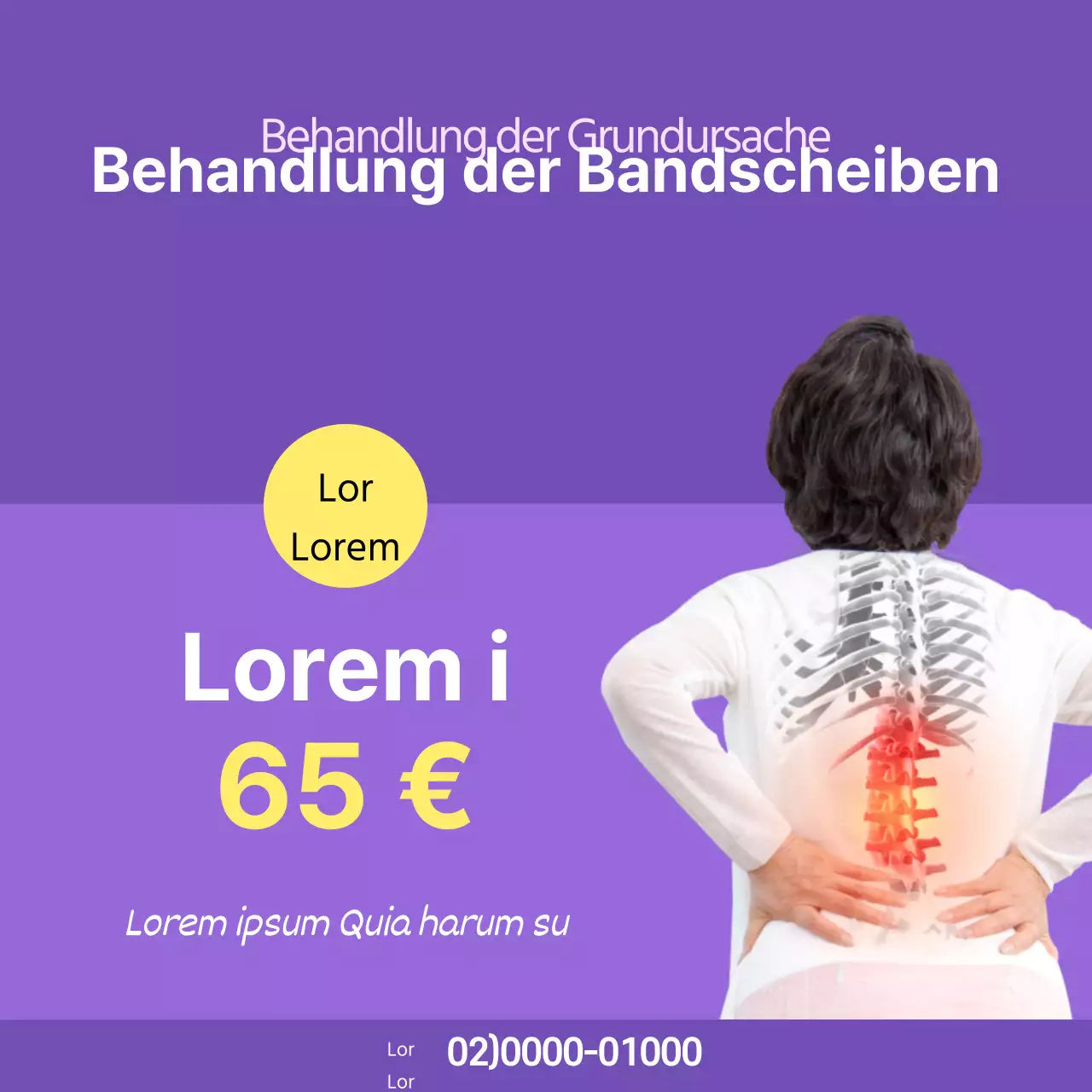 Behandlung von Bandscheiben