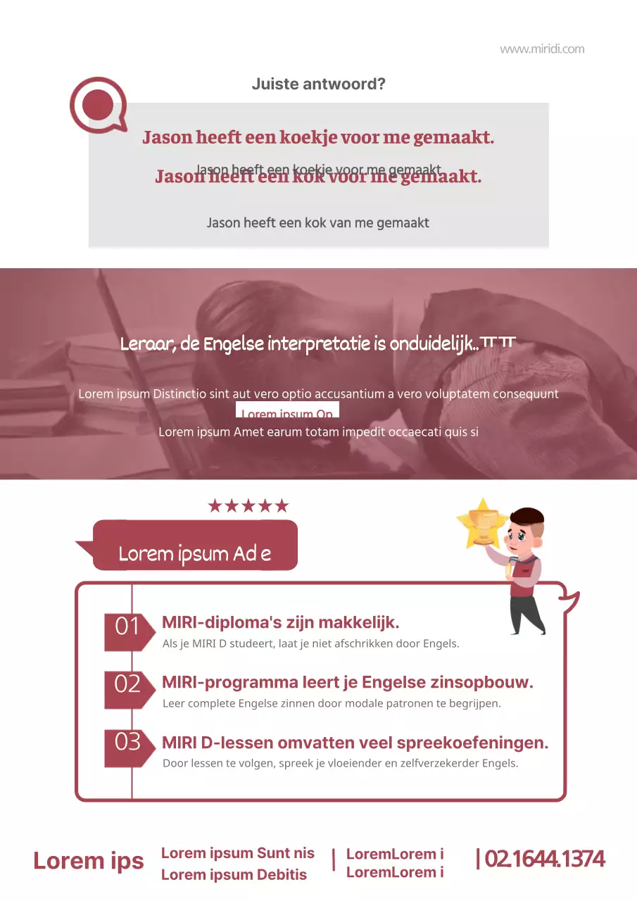 Schone Engelstalige schoolpromotie met paarse foto's en menselijke illustraties