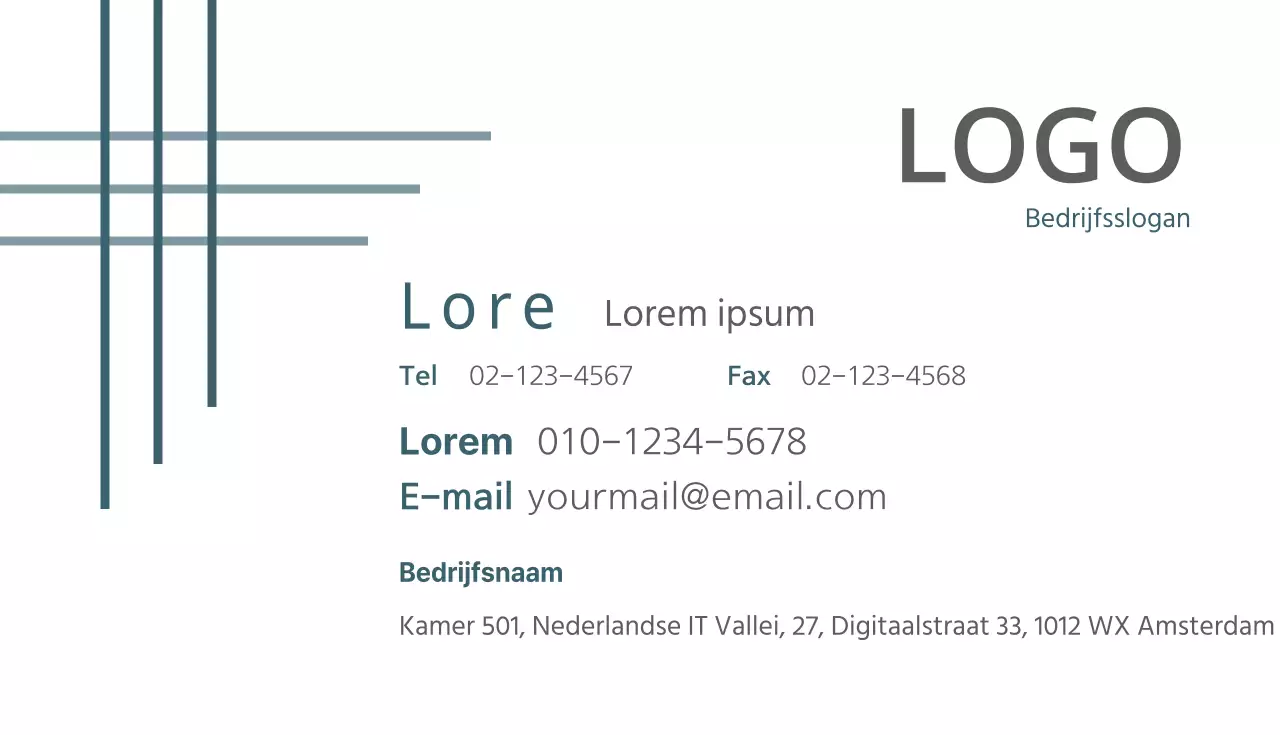 Zakelijke visitekaartjes