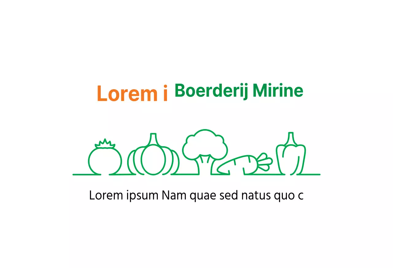 Groen Oranje Boerderijdoos
