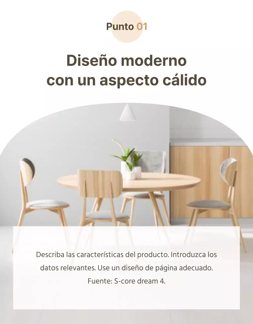 Interiores emocionales en marrón página de detalles