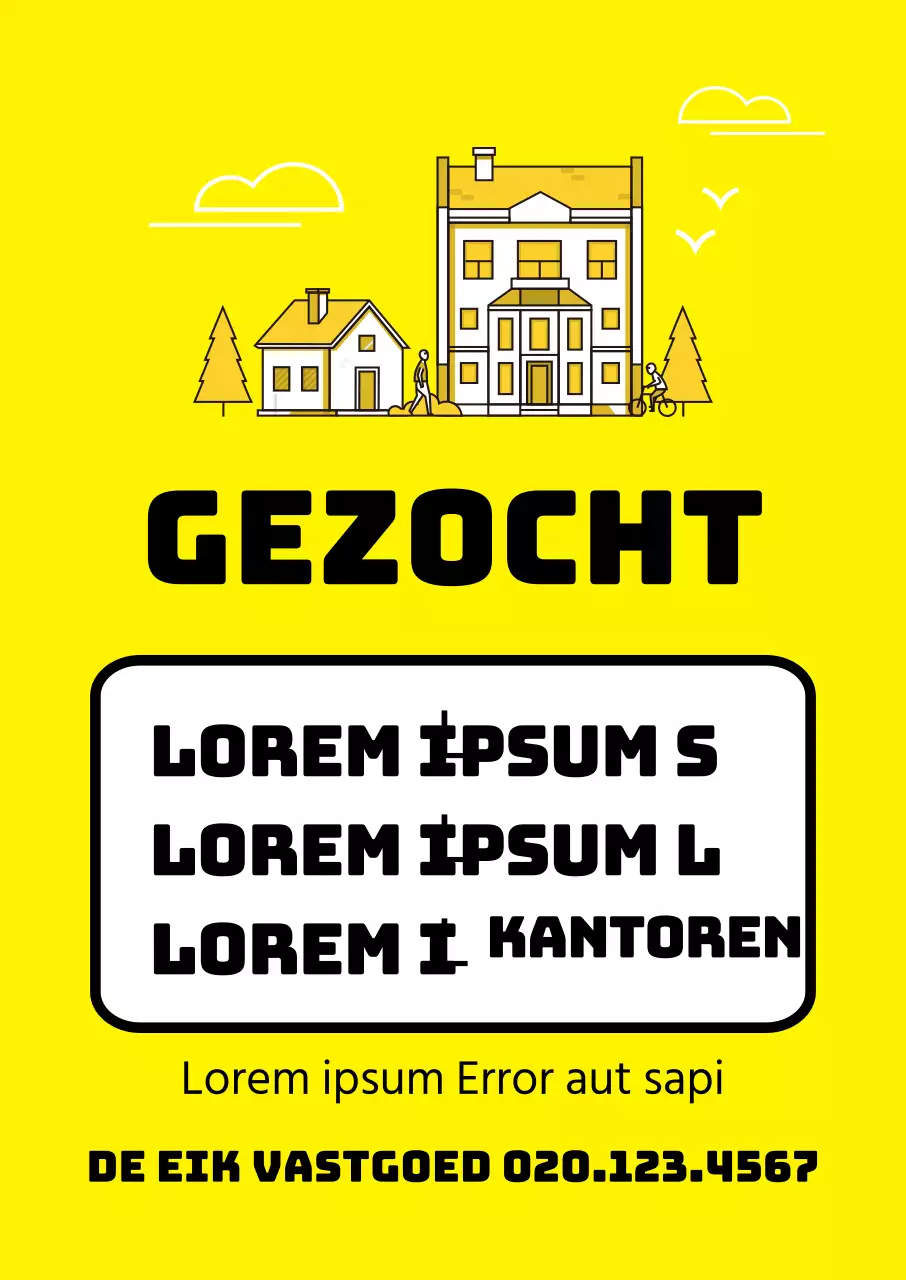 Geel onroerend goed te koop