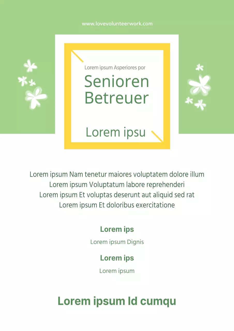 Ältere Menschen als Betreuer