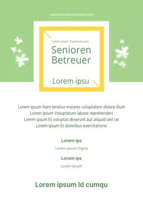 Ältere Menschen als Betreuer