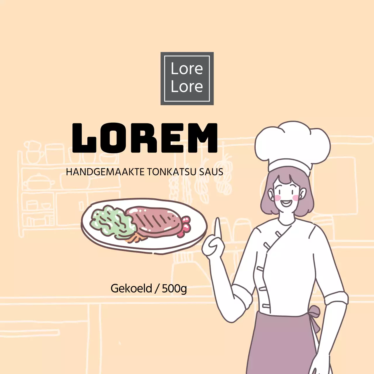 Sinaasappel tonkatsu saus