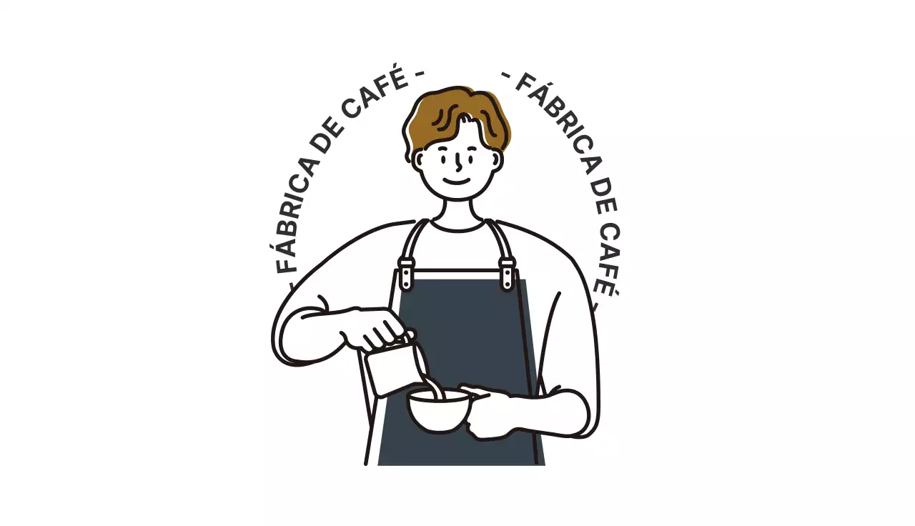 Cartão de visita de café barista