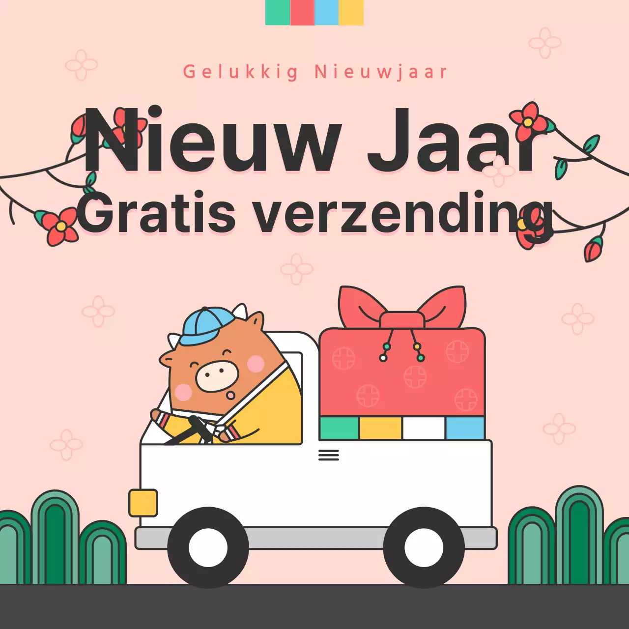 Roze Nieuwjaar Bezorggids