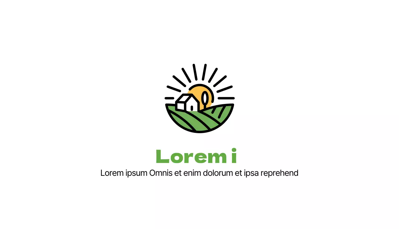 Illustration verte Neat Farm