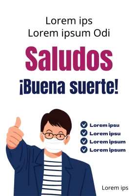 Folleto blanco y sencillo para la campaña de prevención de virus