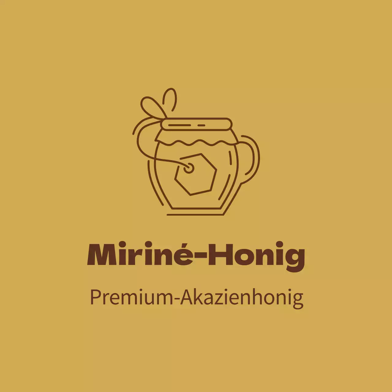 Braun-gelb Illustration saubere Imkerei Honig