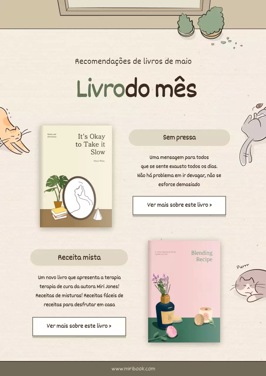 Livros de conceitos emocionais em castanho