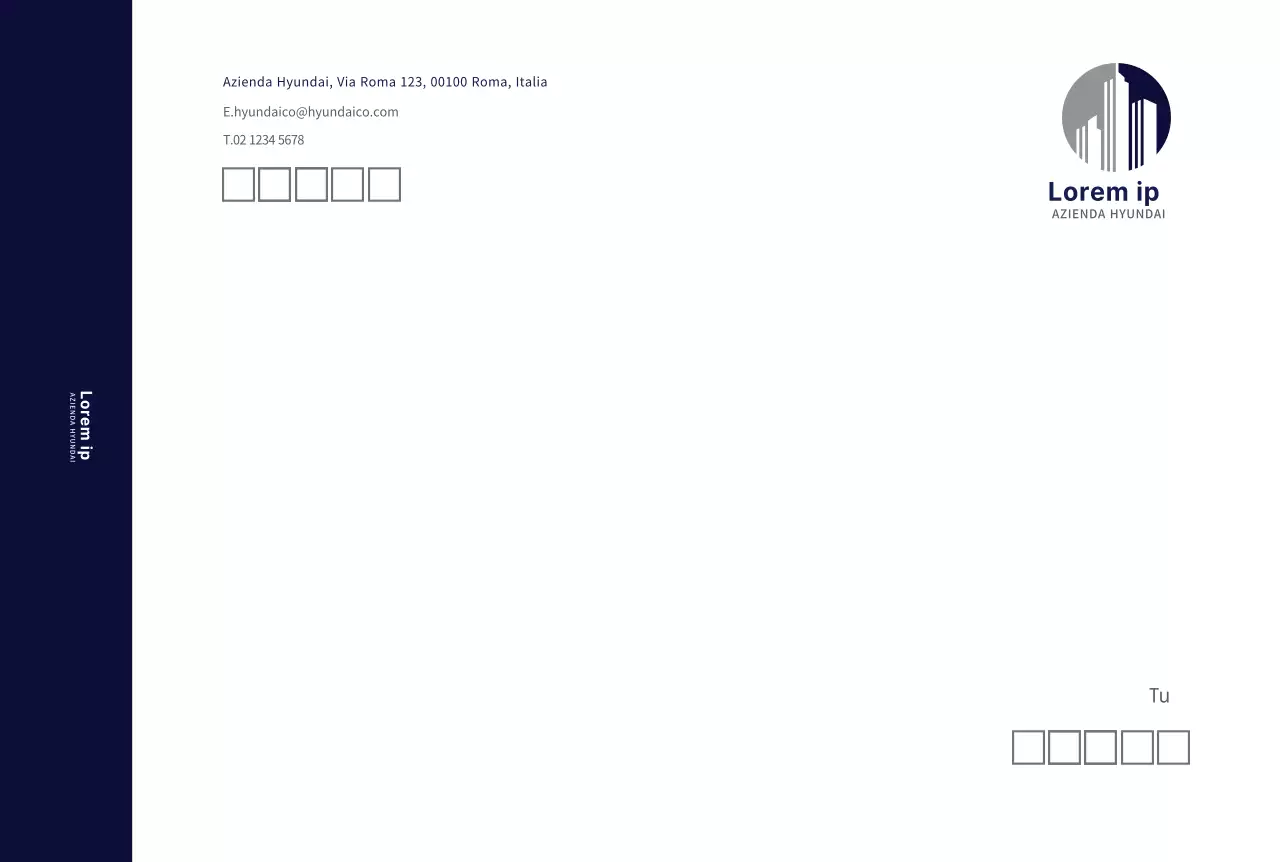 Aziendale moderno blu navy