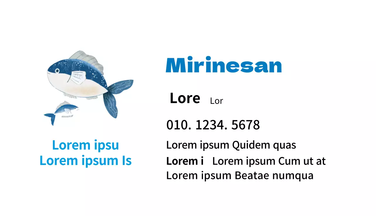 Blaue Illustration niedliche Fischerei