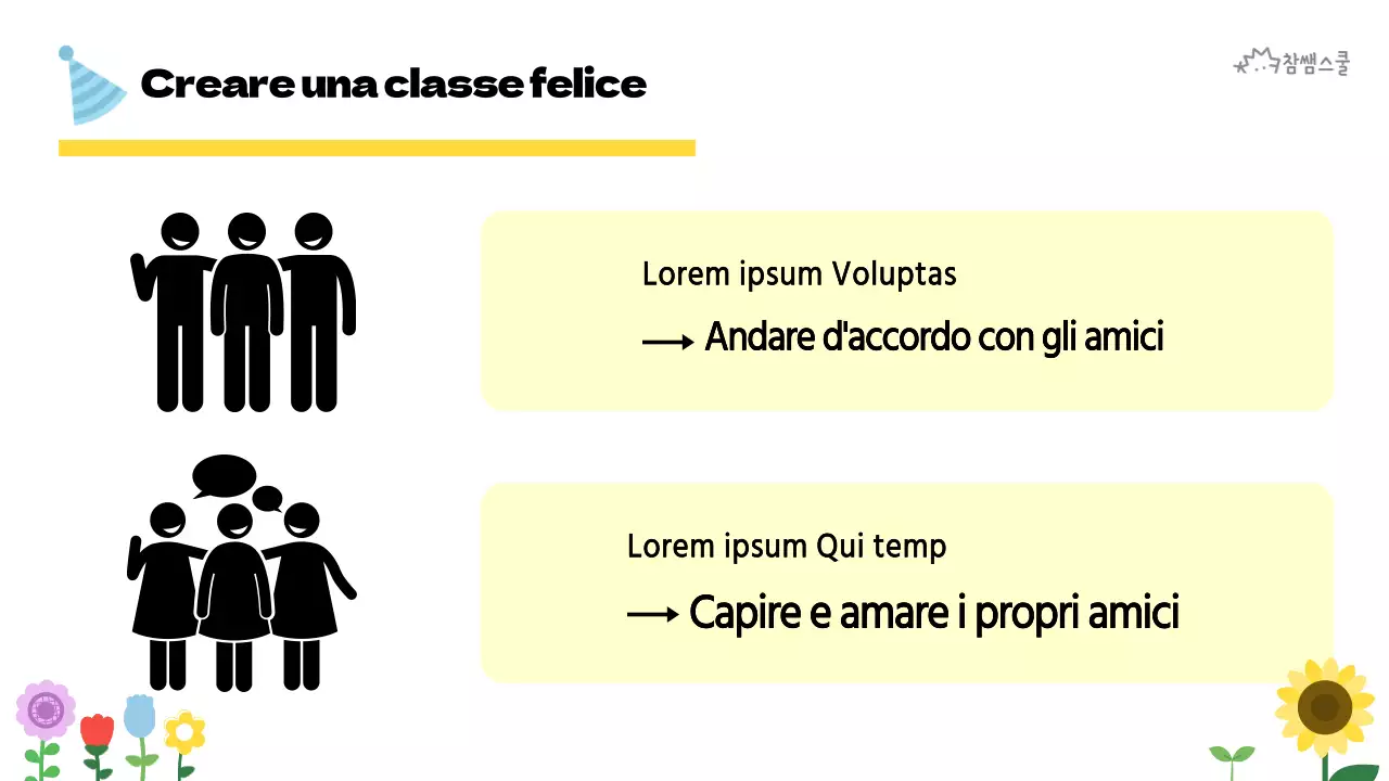 Creare una classe felice per l'istruzione elementare