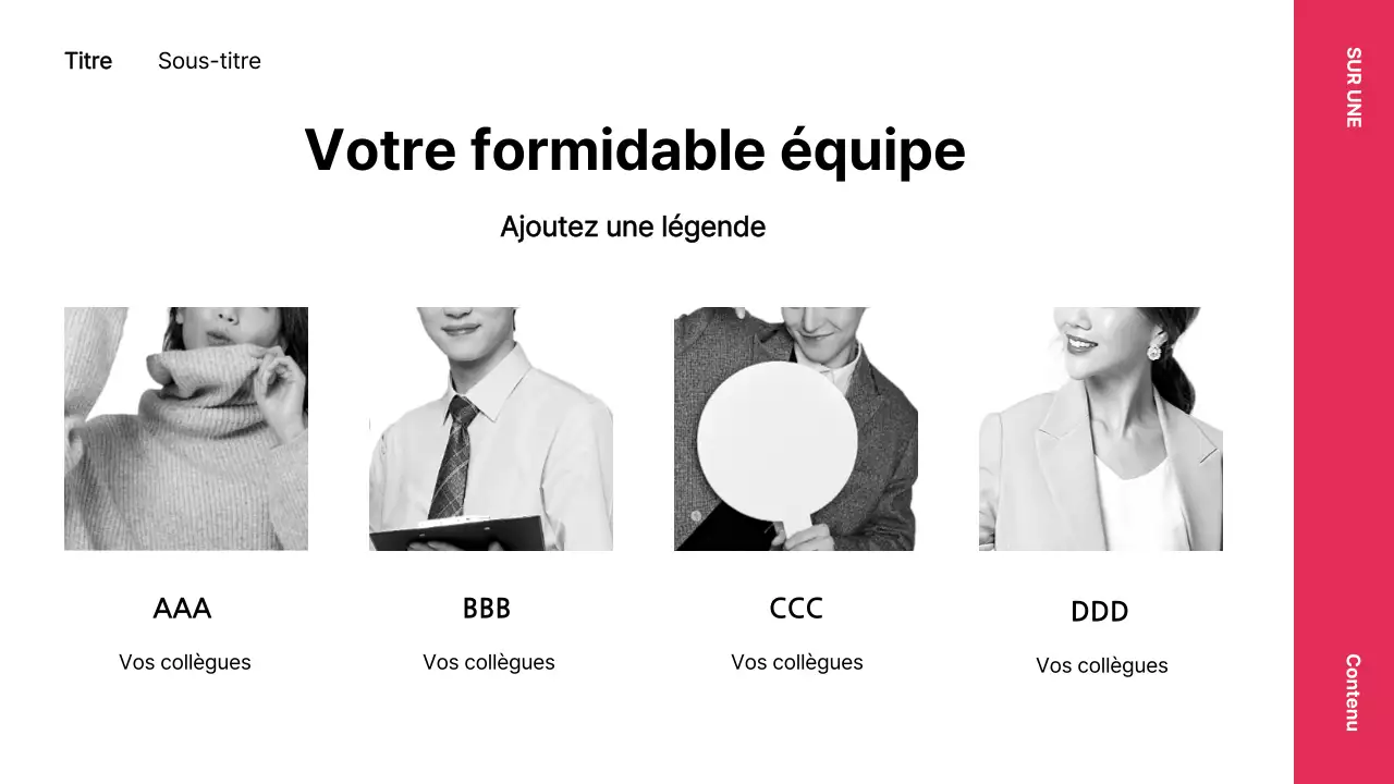 Présentations de base