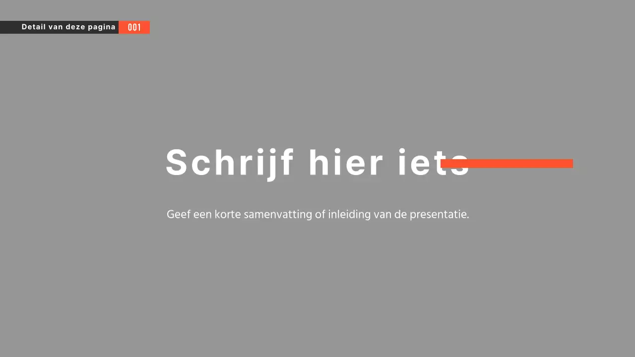 Zwart-wit presentaties