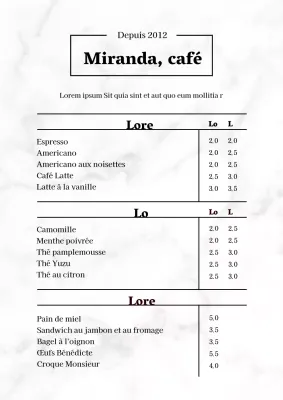 43235_Panneau de menu en marbre