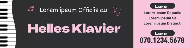 Schwarz und weiß Tastatur Illustration Musikschule Förderung