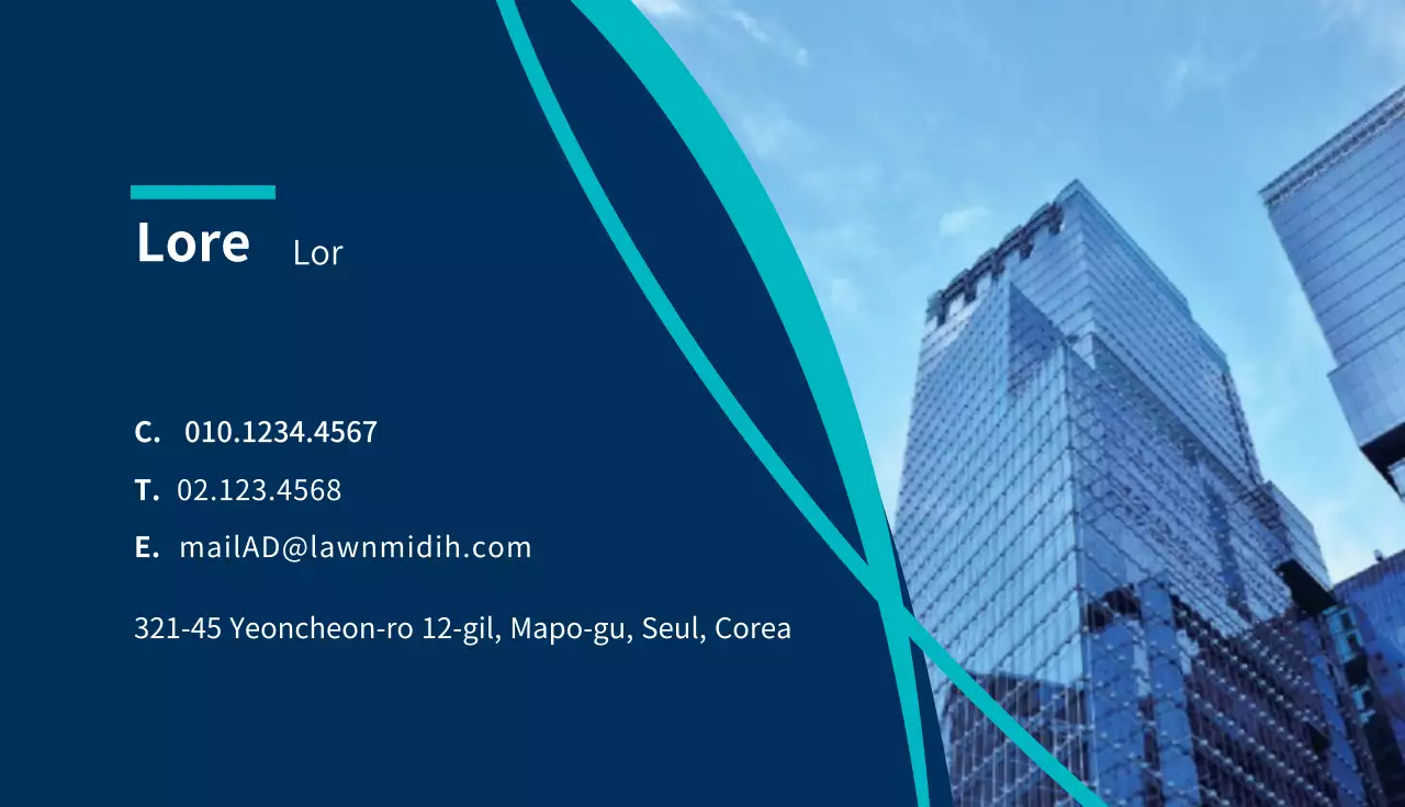 logo blu foto azienda pulita