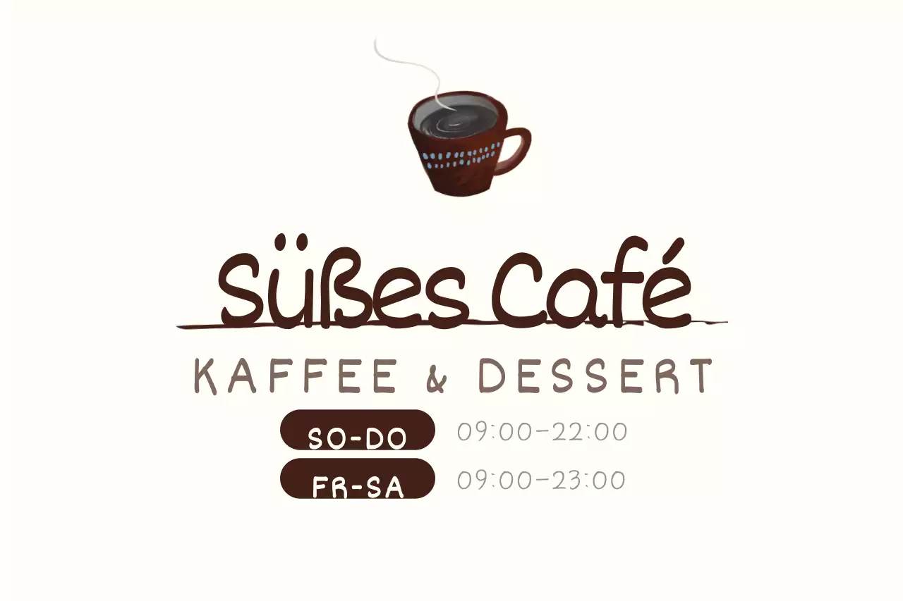 Süßes Cafe