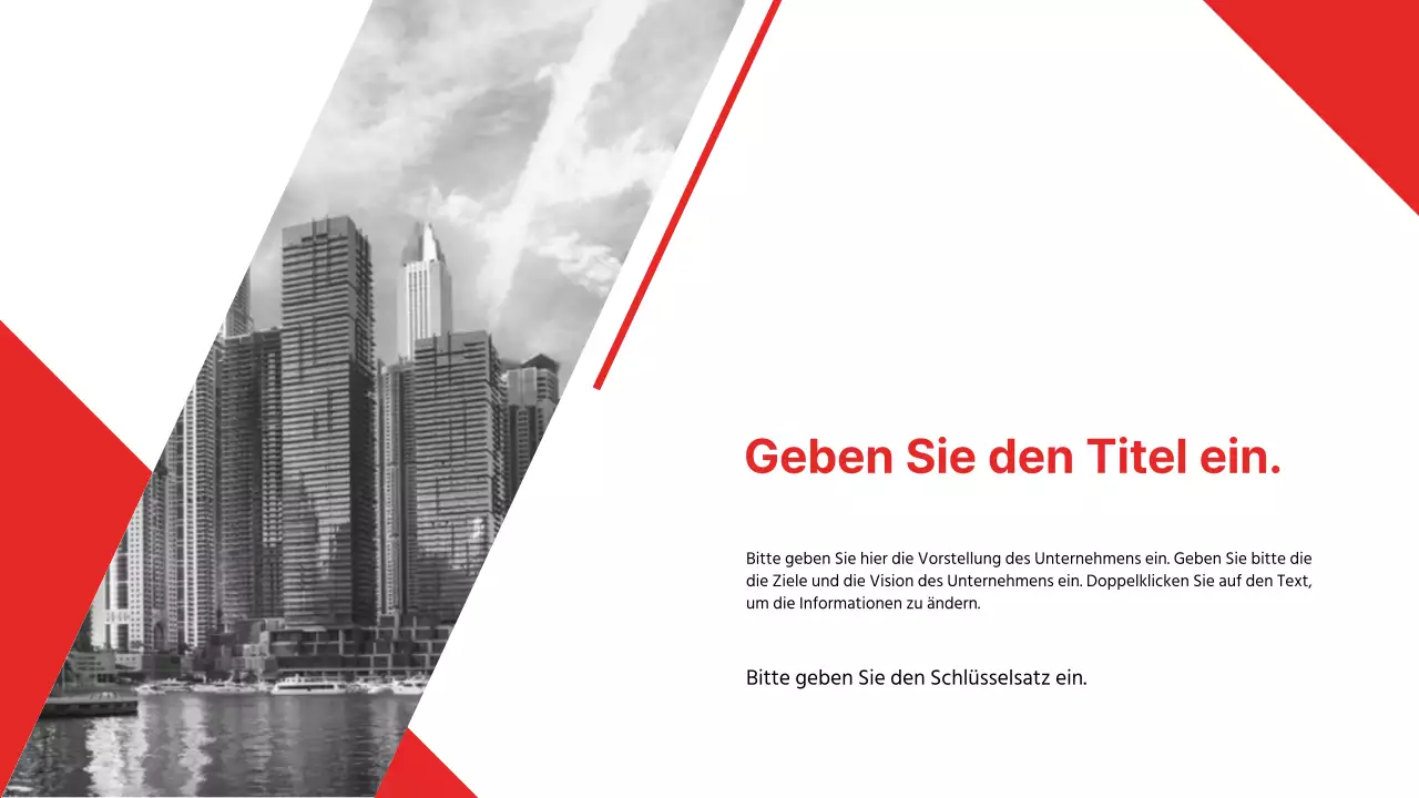 Präsentation für Geschäftsberichte