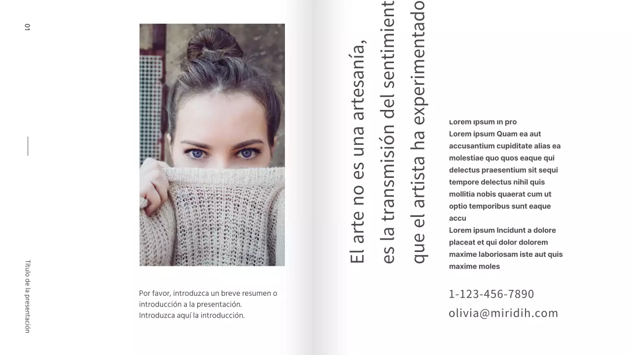 Presentación de la cartera