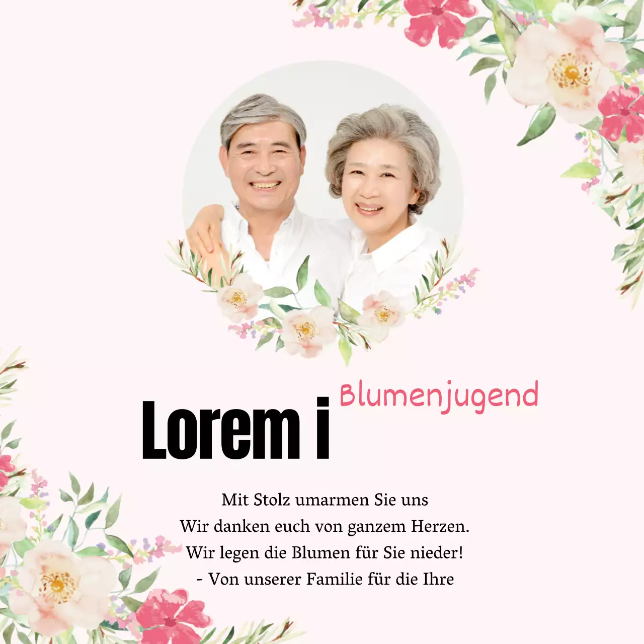 Rosa illustrierte Schriftzüge unterstreichen das orientalische Willkommensfest