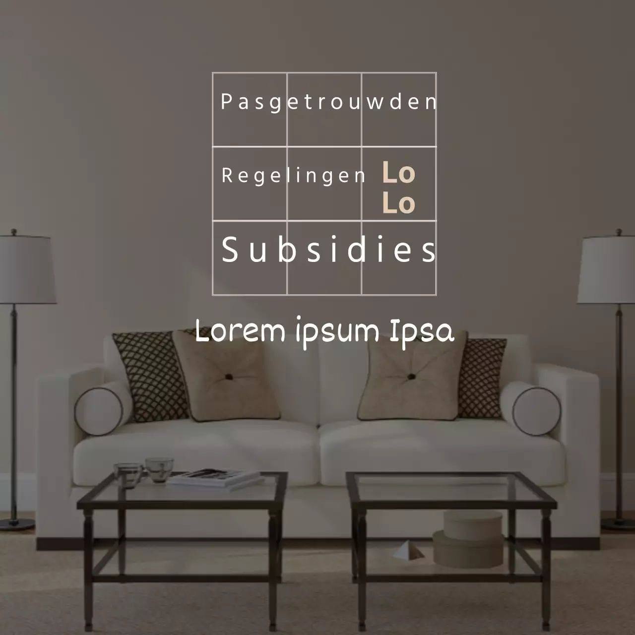 Overheidssubsidies voor een beige en opgeruimd pasgetrouwd huis