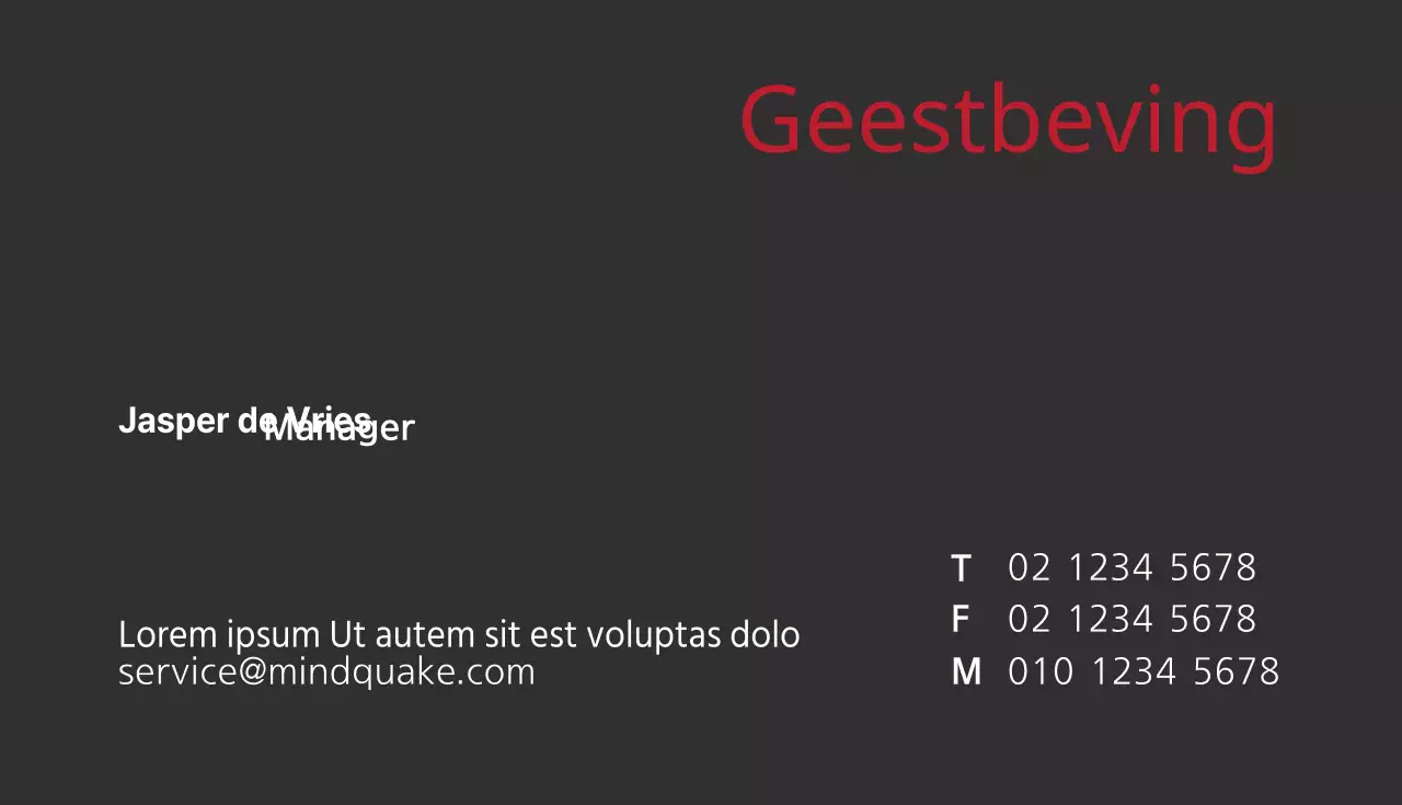 Zakelijke visitekaartjes