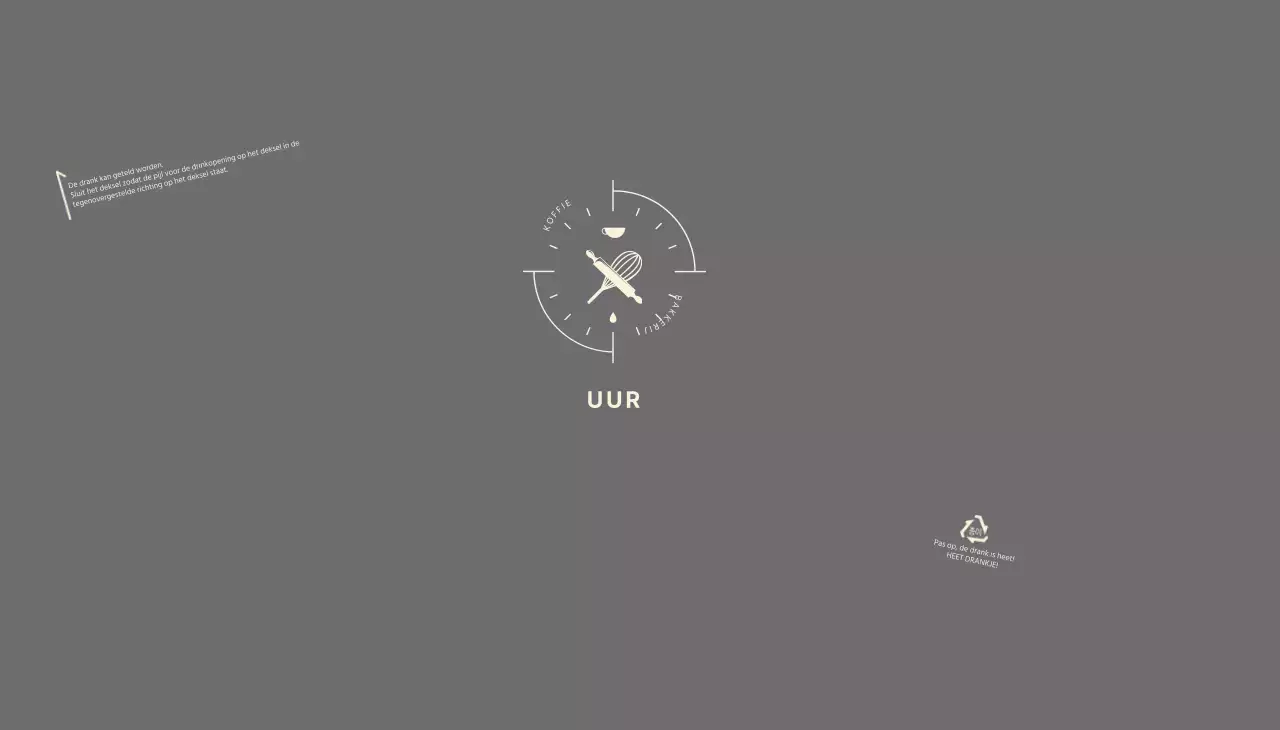 Grijs icoon bakkerij café