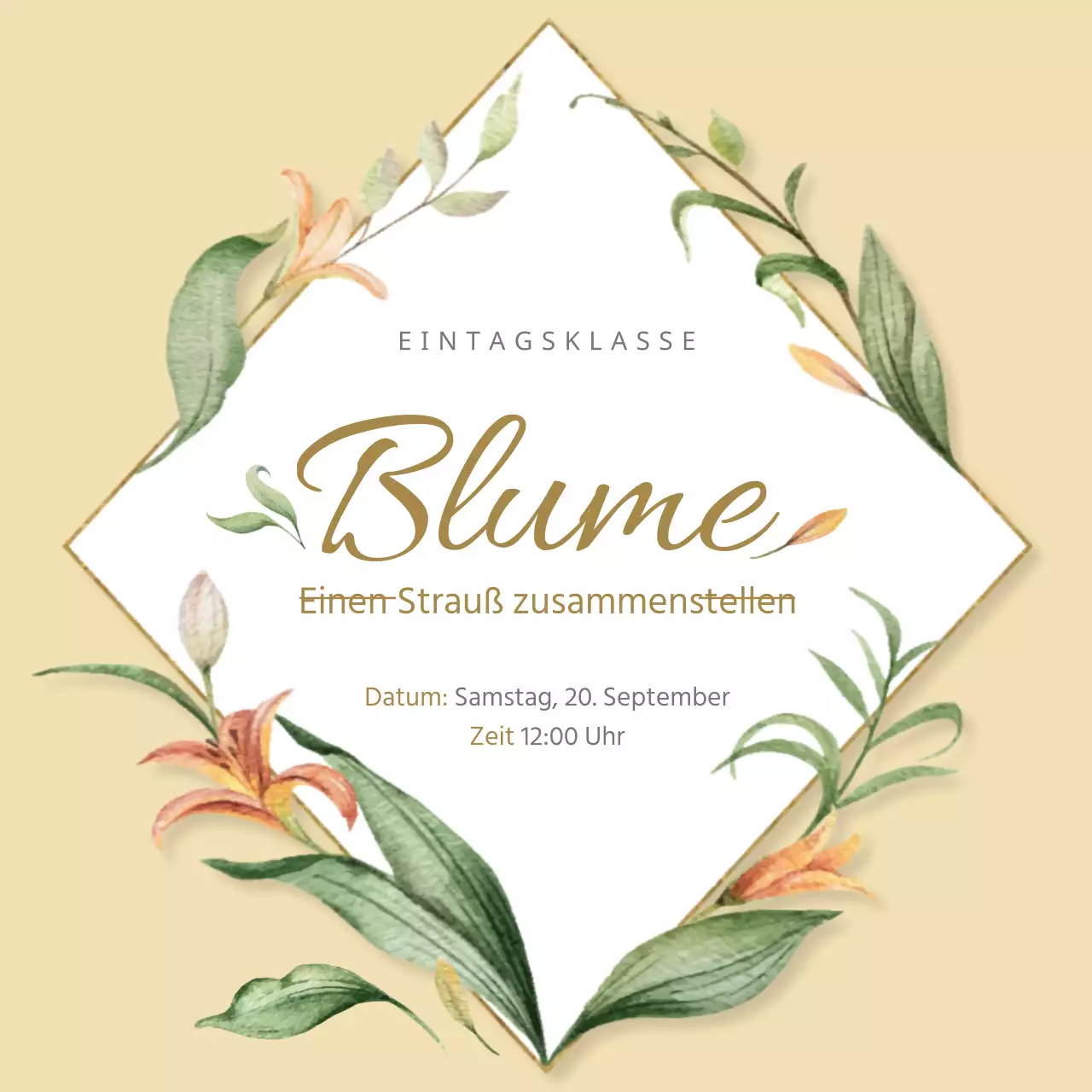 Einen Strauß zusammenstellen