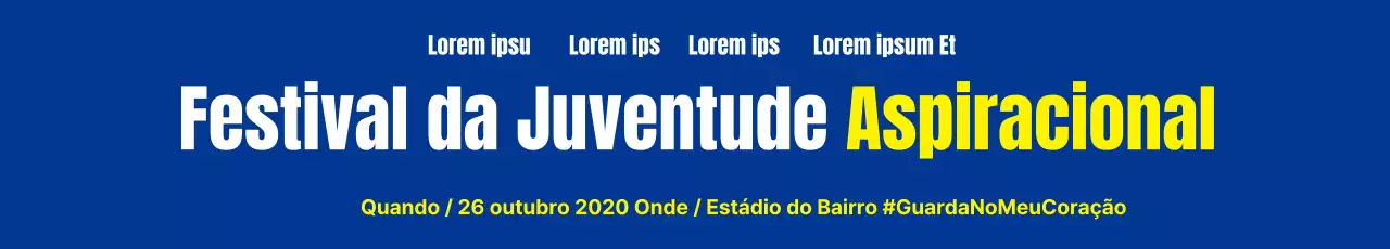 Festival da Juventude_Garo Banner
