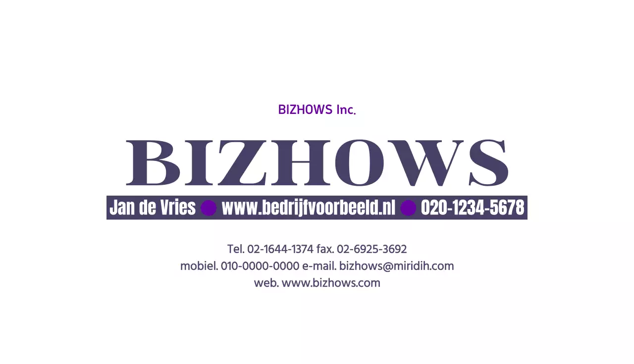 Visitekaartjes met eenvoudig logo