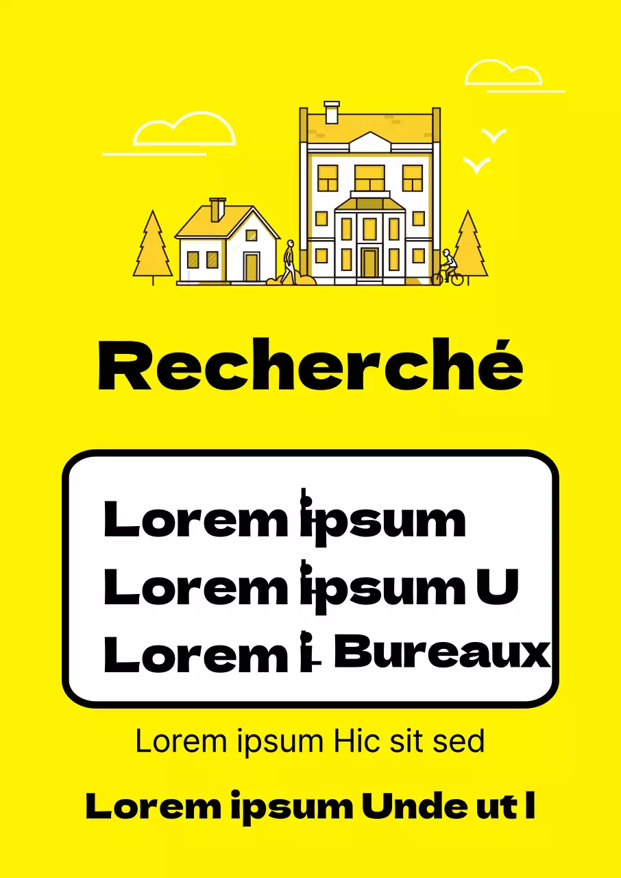 Propriété jaune à vendre