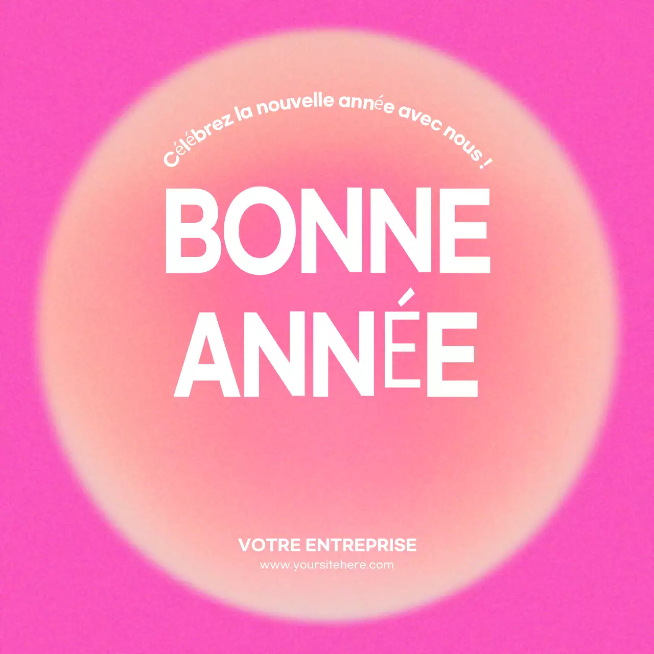 annonce rose audacieuse du nouvel an