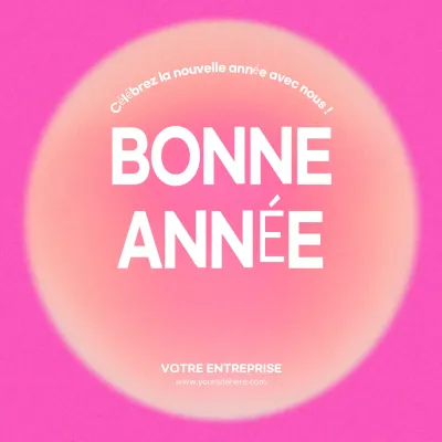 annonce rose audacieuse du nouvel an