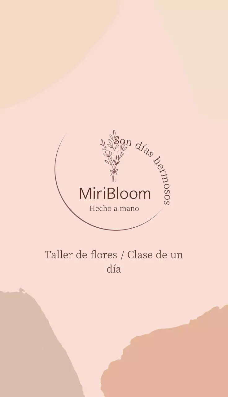 marrón ilustración vintage floristería florista