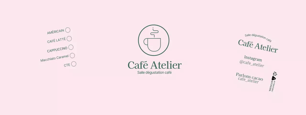 Illustration de ligne simple en rose