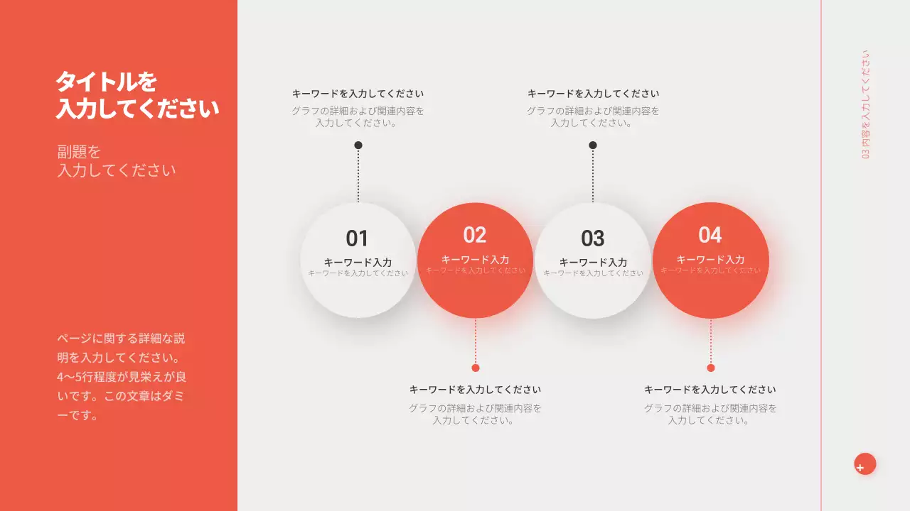 オレンジ シンプル プラン プレゼンテーション