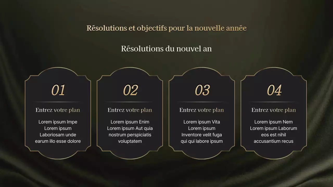 Une soirée conceptuelle de remise de prix en or et noir
