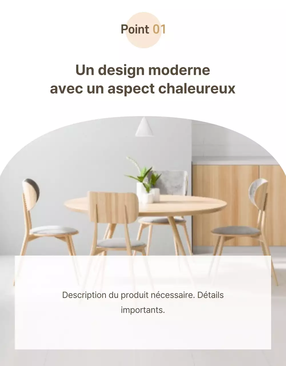 Intérieur émotionnel en brun page de détail